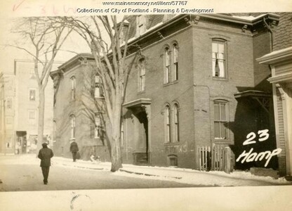 The outside of 23 Hampshire Street in 1924.